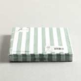 Napkin Stripes sage Set of 20